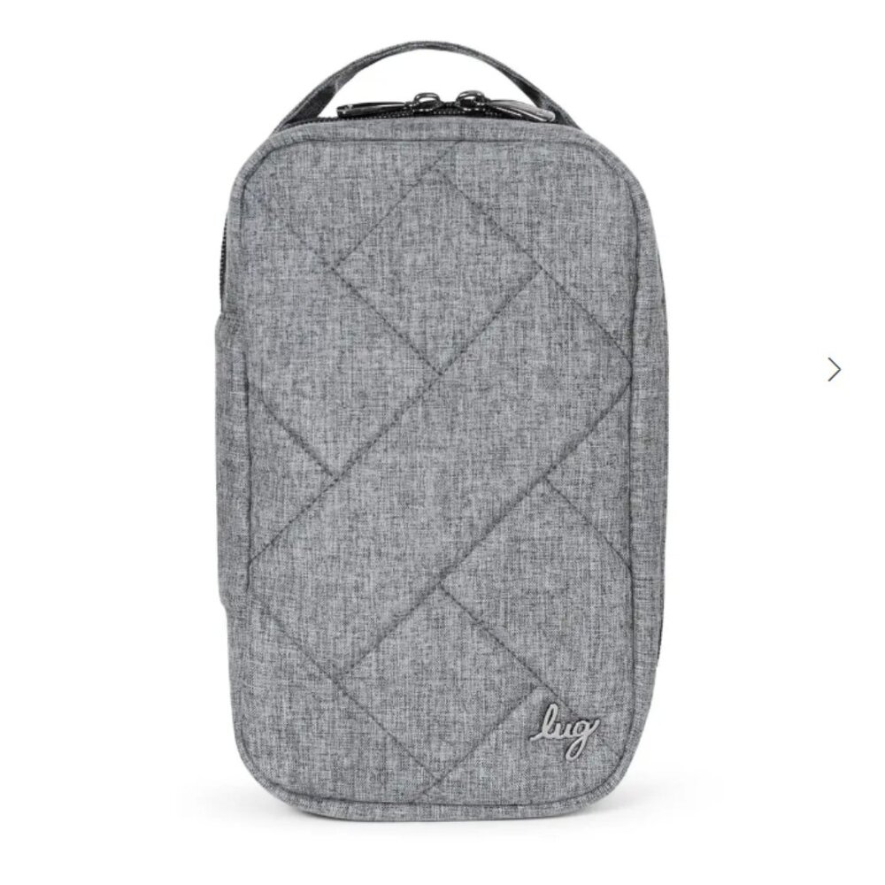 LUG Hover Cosmetic Pouch HEATHER GRAY BNWT